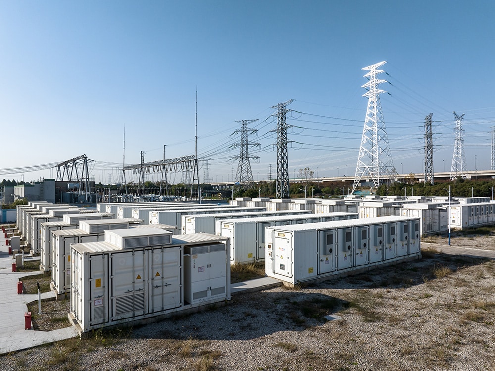view of energy storage station